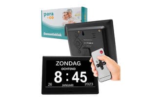 Dementieklok 8 inch XXL